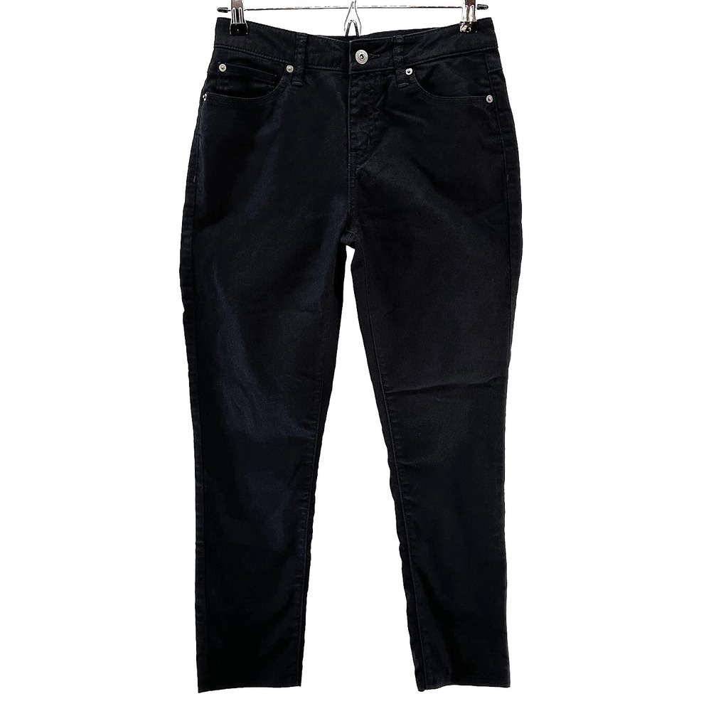 PRANA Women's Organic Cotton Straight Leg Mid-rise Jeans /‎ Pants • 2 • black